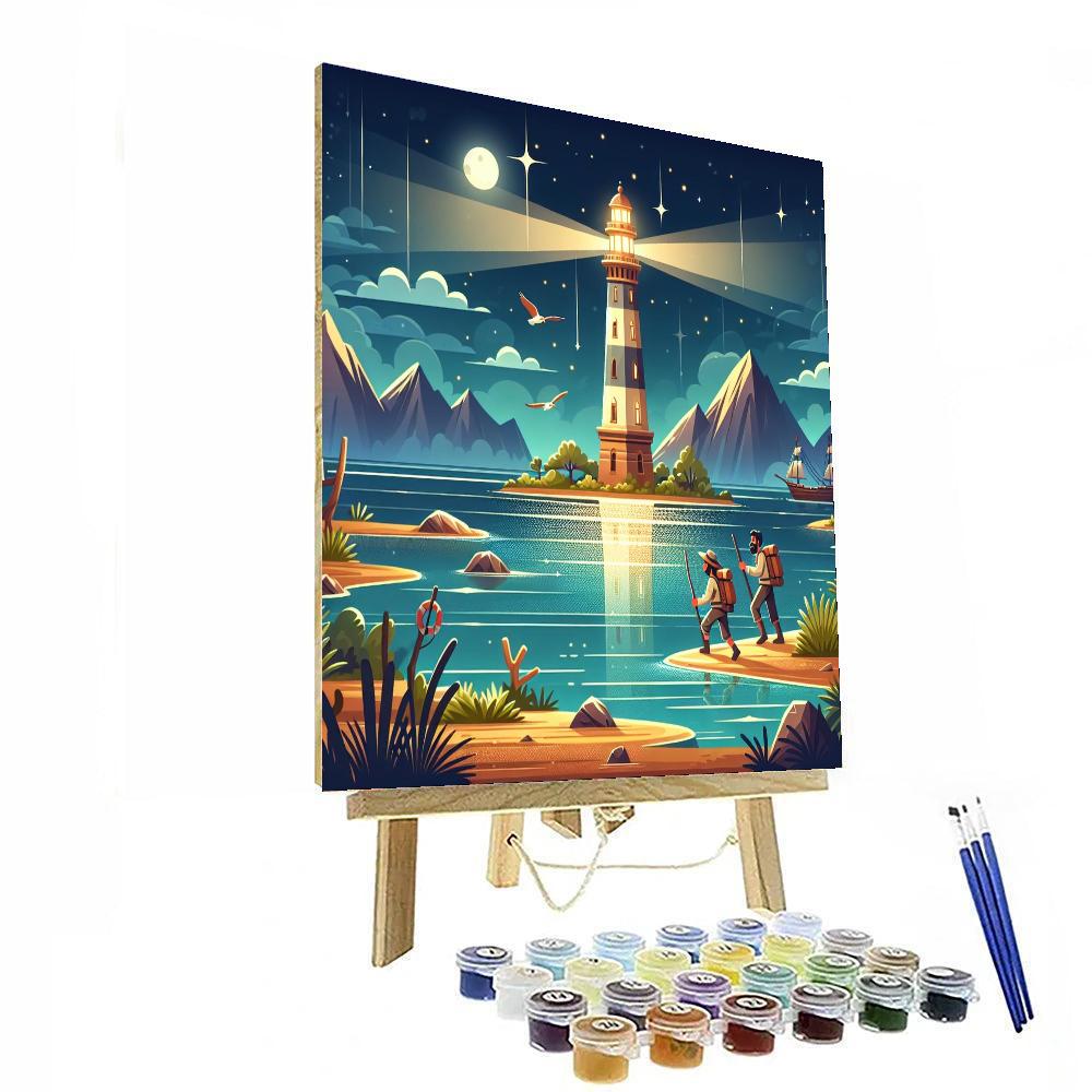 Lighthouse Luminary Adventures Paint By Numbers Art