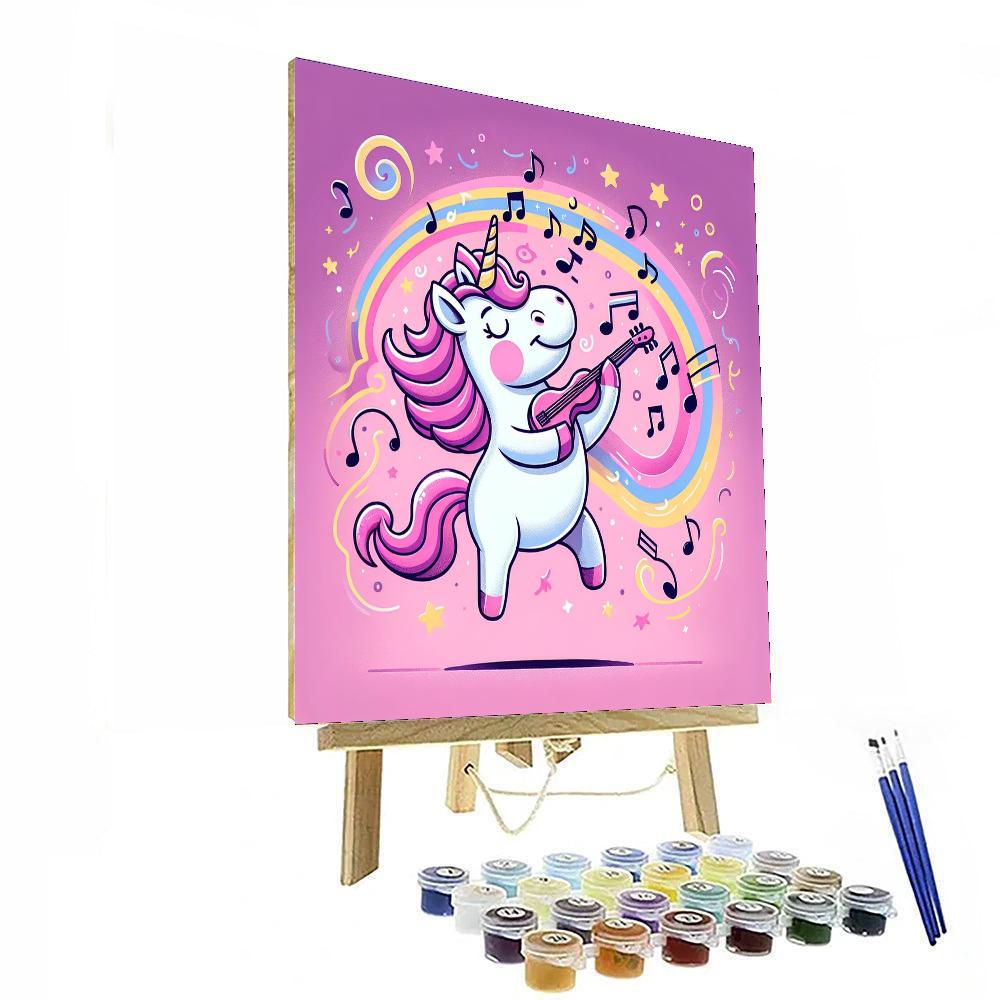Musical Unicorn Painting Number Kit