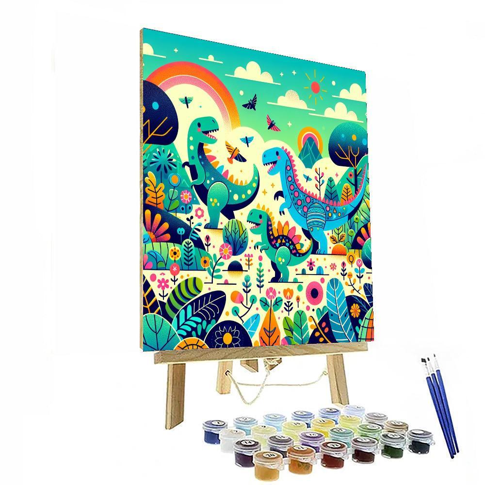 Dino Explorers' Expedition Numbered Painting Kits