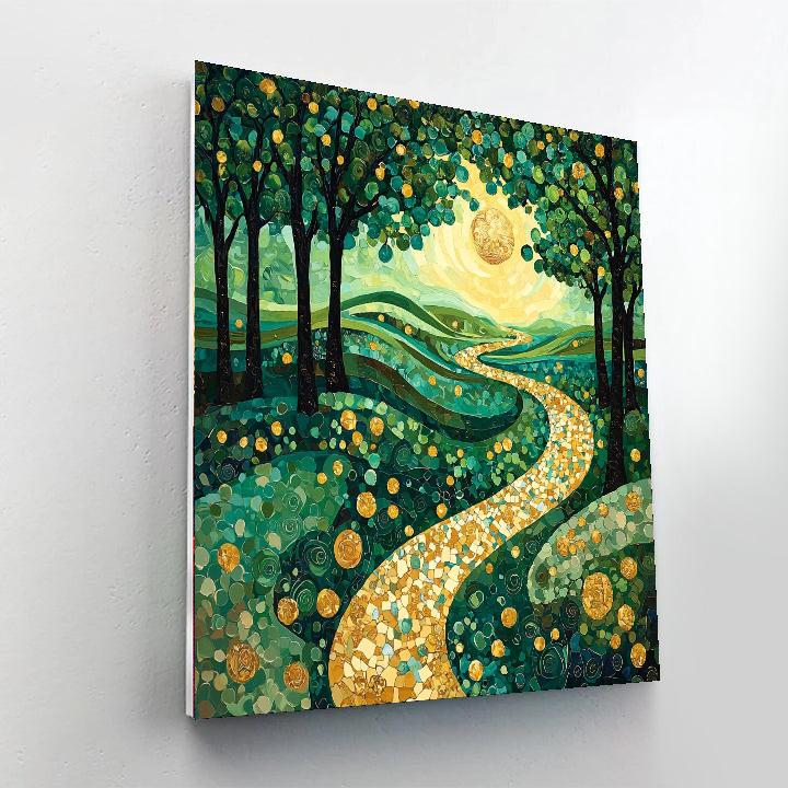 Gustav Klimt Inspired Dreams Of Elysium  Paint By Numbers Kits