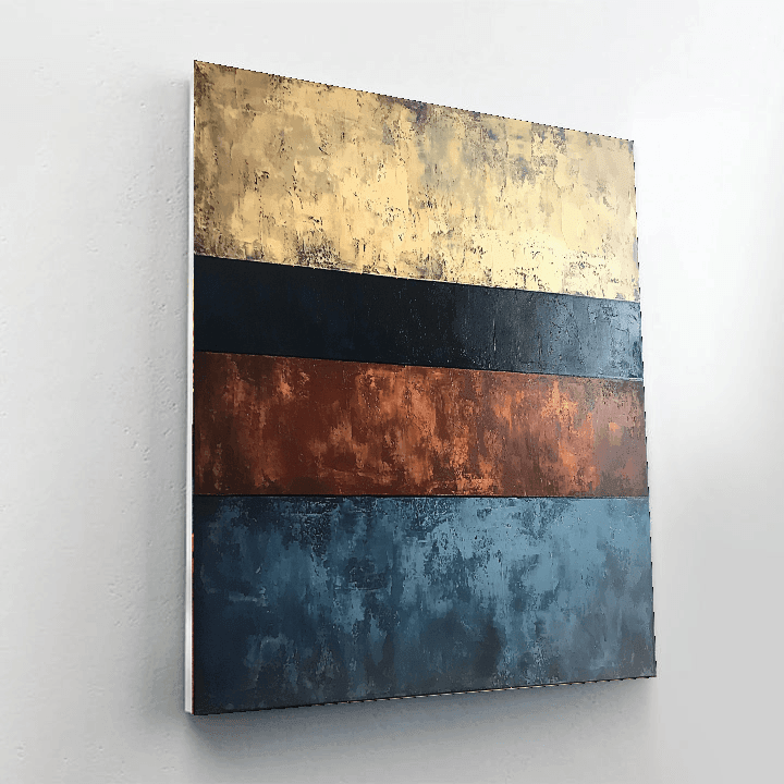 Mark Rothko Inspired Rothko's Earthly Elements  Paint By Numbers Art