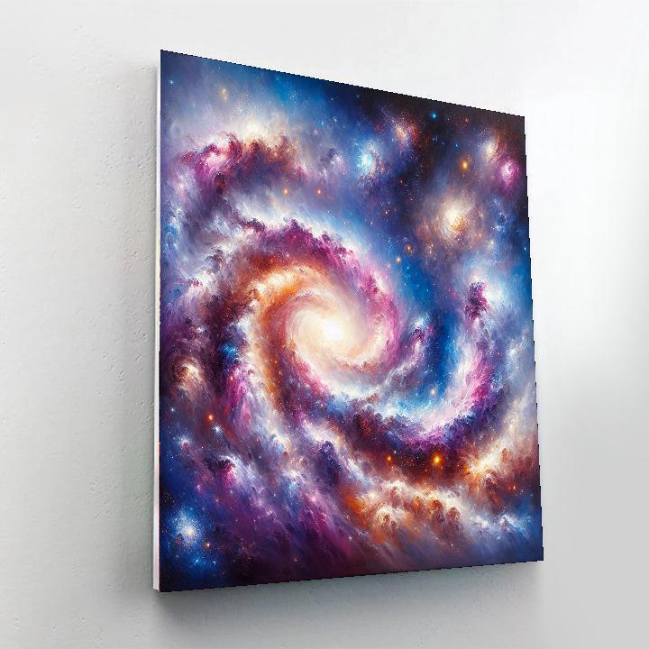 Artistic Galaxy Exploration Painting Number Kit
