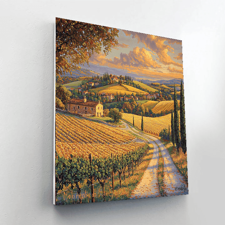 Tuscany Countryside Numbered Painting Kits