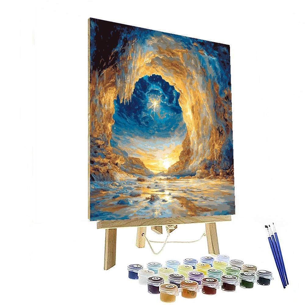 Michelangelo Inspired Luminous Cavern  Painting Number Kit