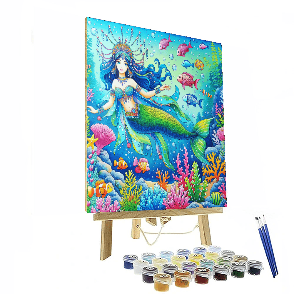 Enchanting Mermaid Lagoon Painting Number Kit