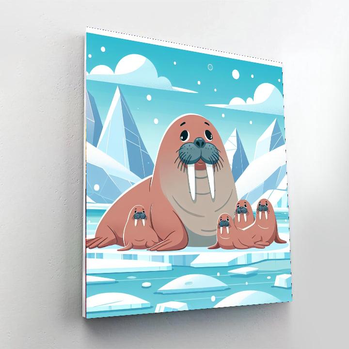 Wondrous Walruses Numbered Painting Kits