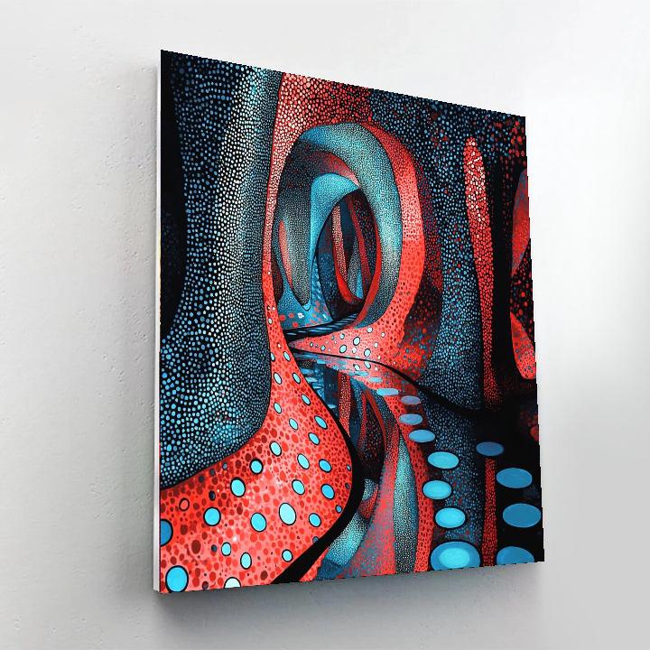 Yayoi Kusama Inspired Mirrored Reality  DIY Paint By Numbers