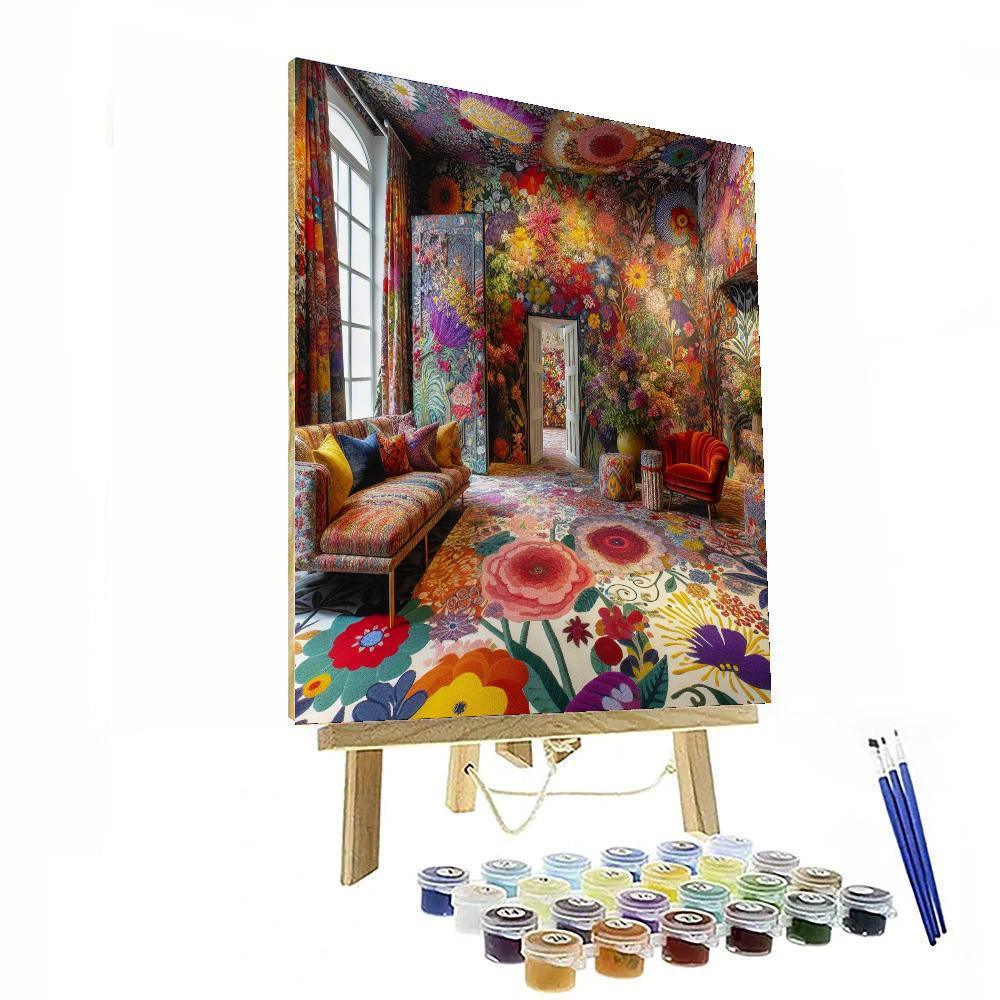 Floral Bohemian Retreat Numbered Painting Kits