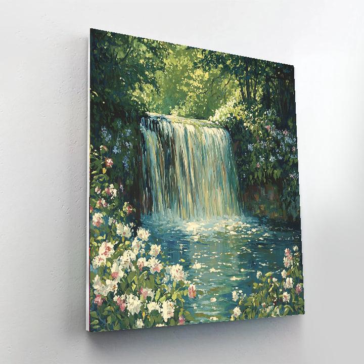 John Constable Inspired Hidden Waterfall Paradise  Paint By Numbers Kits