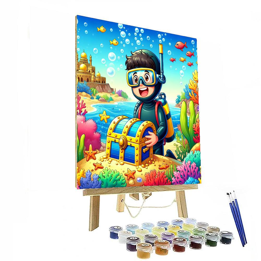 Ocean Treasure Discovery Painting Number Kit