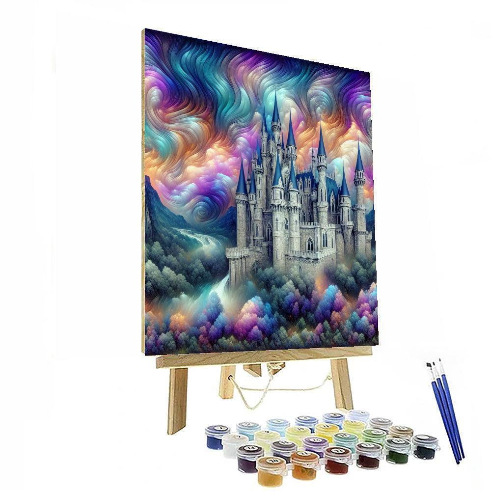 Fantasy Castle Enchantment Painting By Numbers Kit