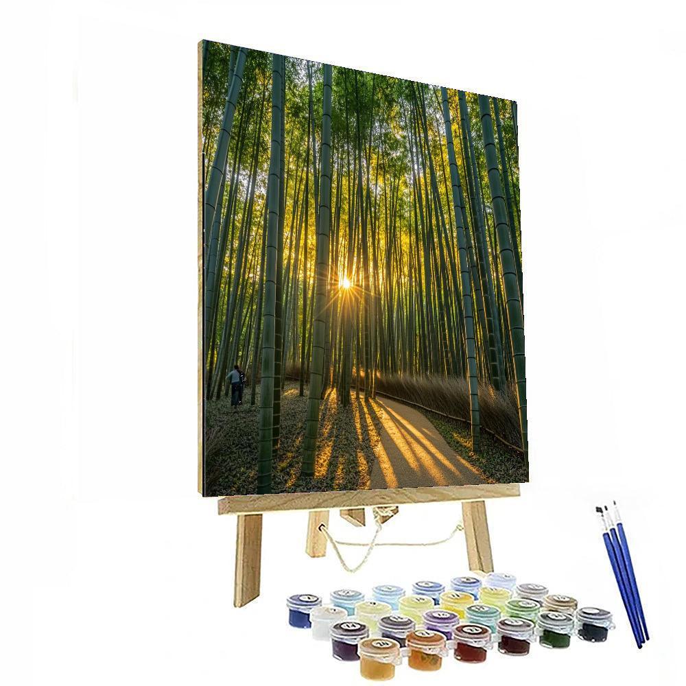 Kyoto Bamboo Grove - Japan Paint By Number