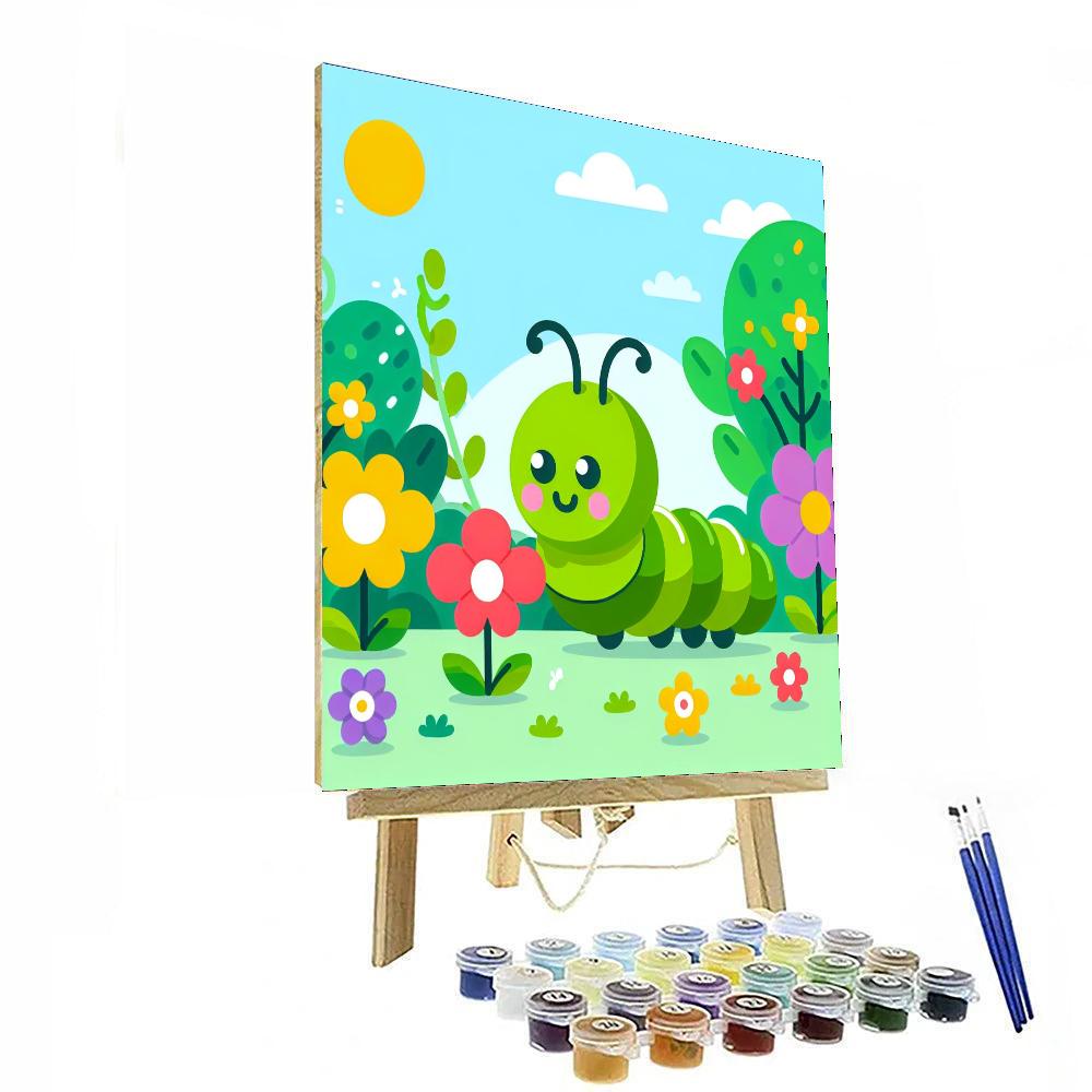 Giggly Caterpillar Numbered Painting Kits