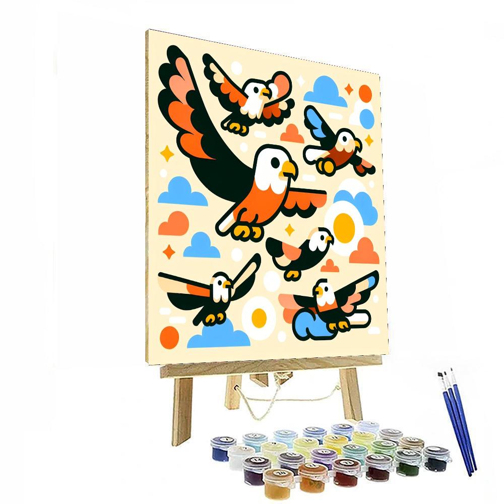Eagle's Sky-high Adventure Paint By Numbers