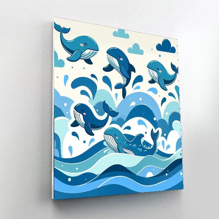 Whale Wishes Paint By Color