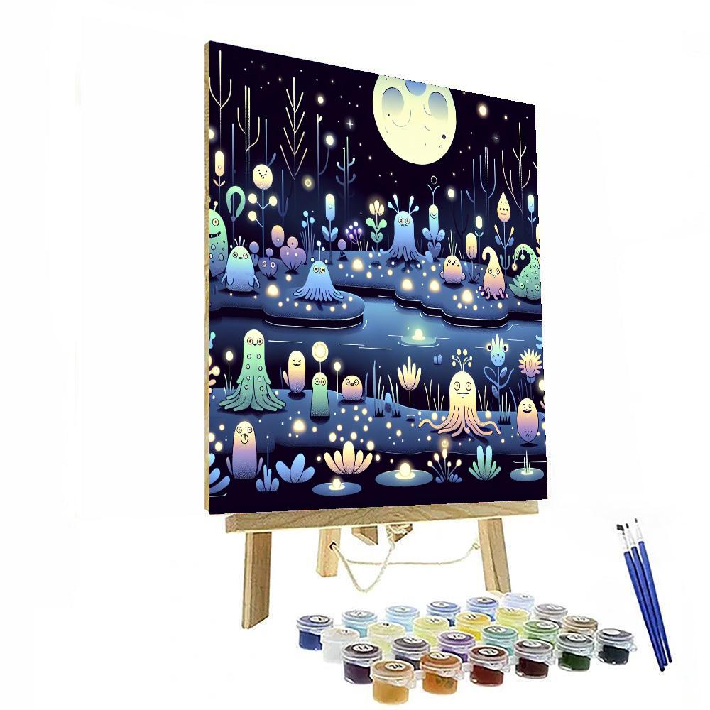 Magical Moonlit Marsh Paint By Color