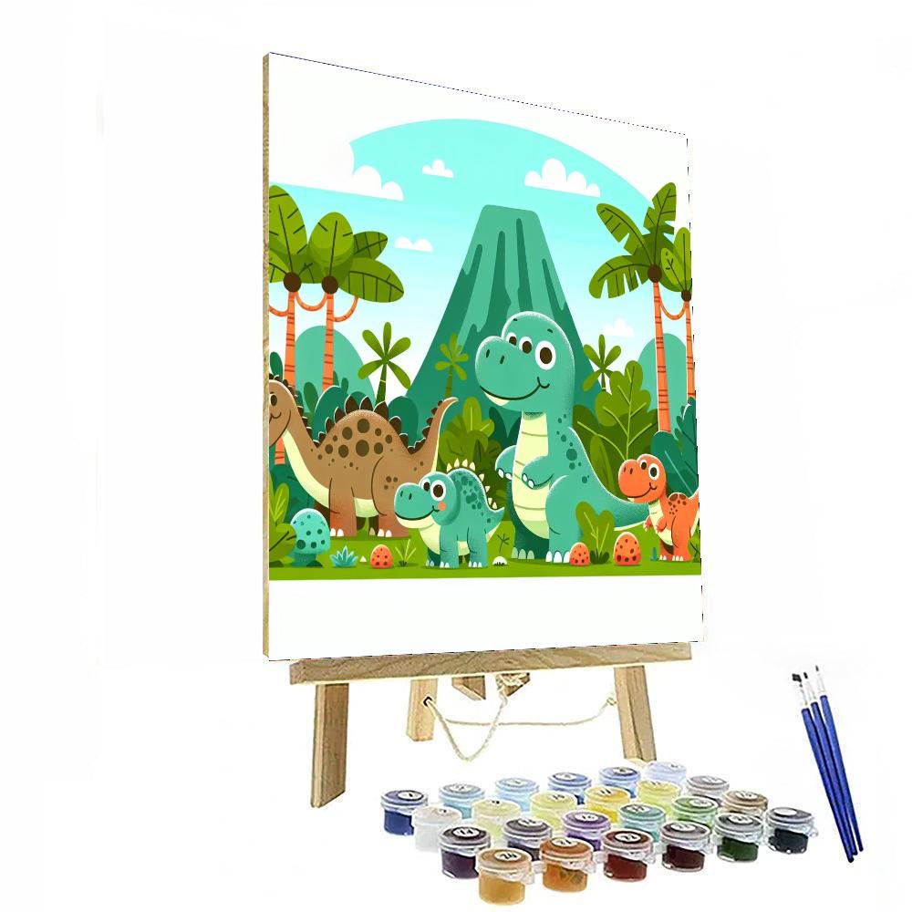 Dinosaur Explorers Club Painting By Numbers Kit