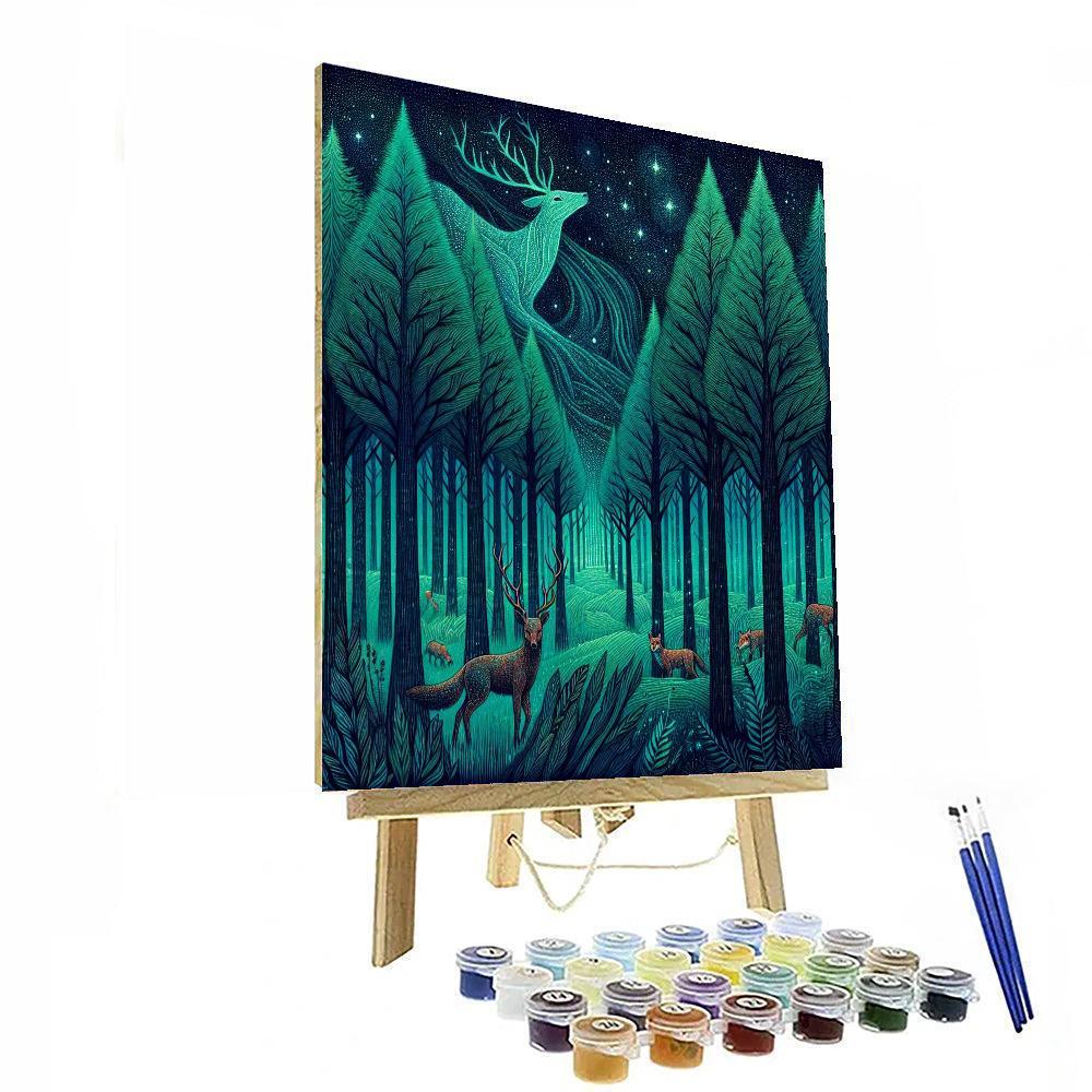 Mythical Woodland Retreat Paint By Numbers