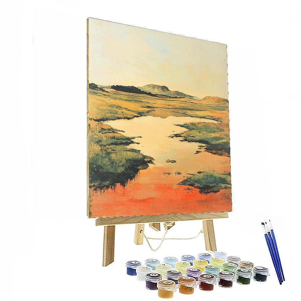 Nandalal Bose Inspired Whispering Earth Harmony  Painting Number Kit