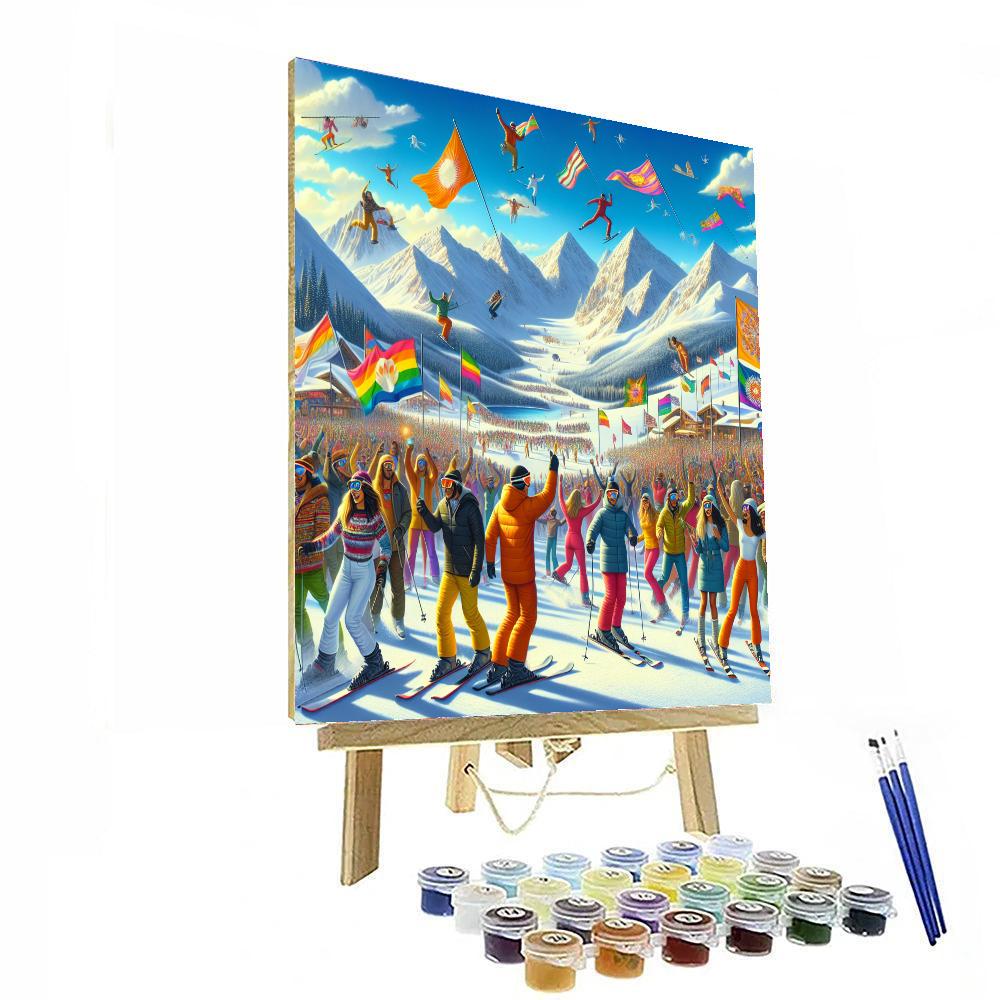 Gay Ski Week - Aspen Paint By Numbers Kits