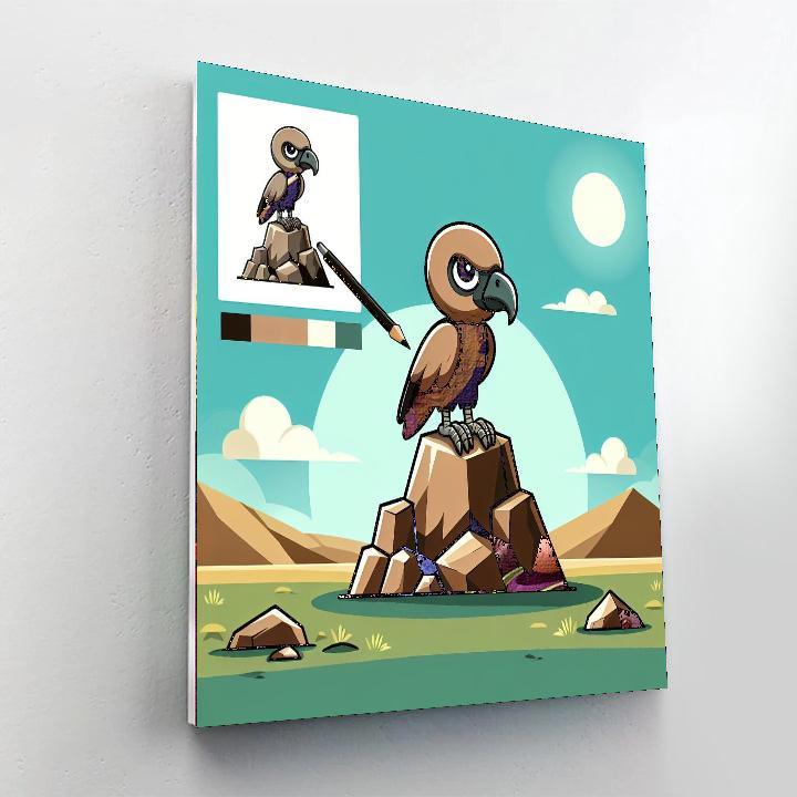 Vivacious Vulture Numbered Painting Kits