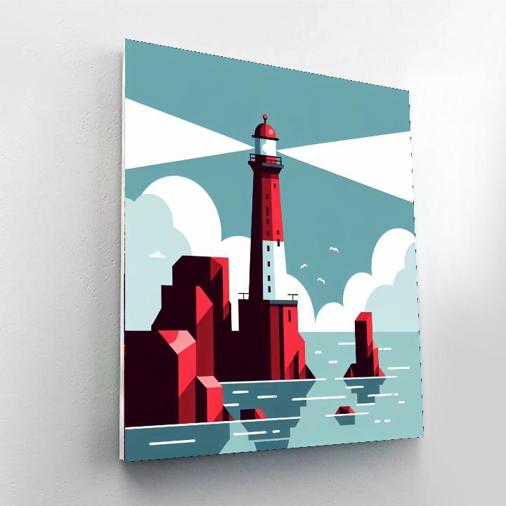 Lighthouse Beacon Adventure DIY Paint By Numbers