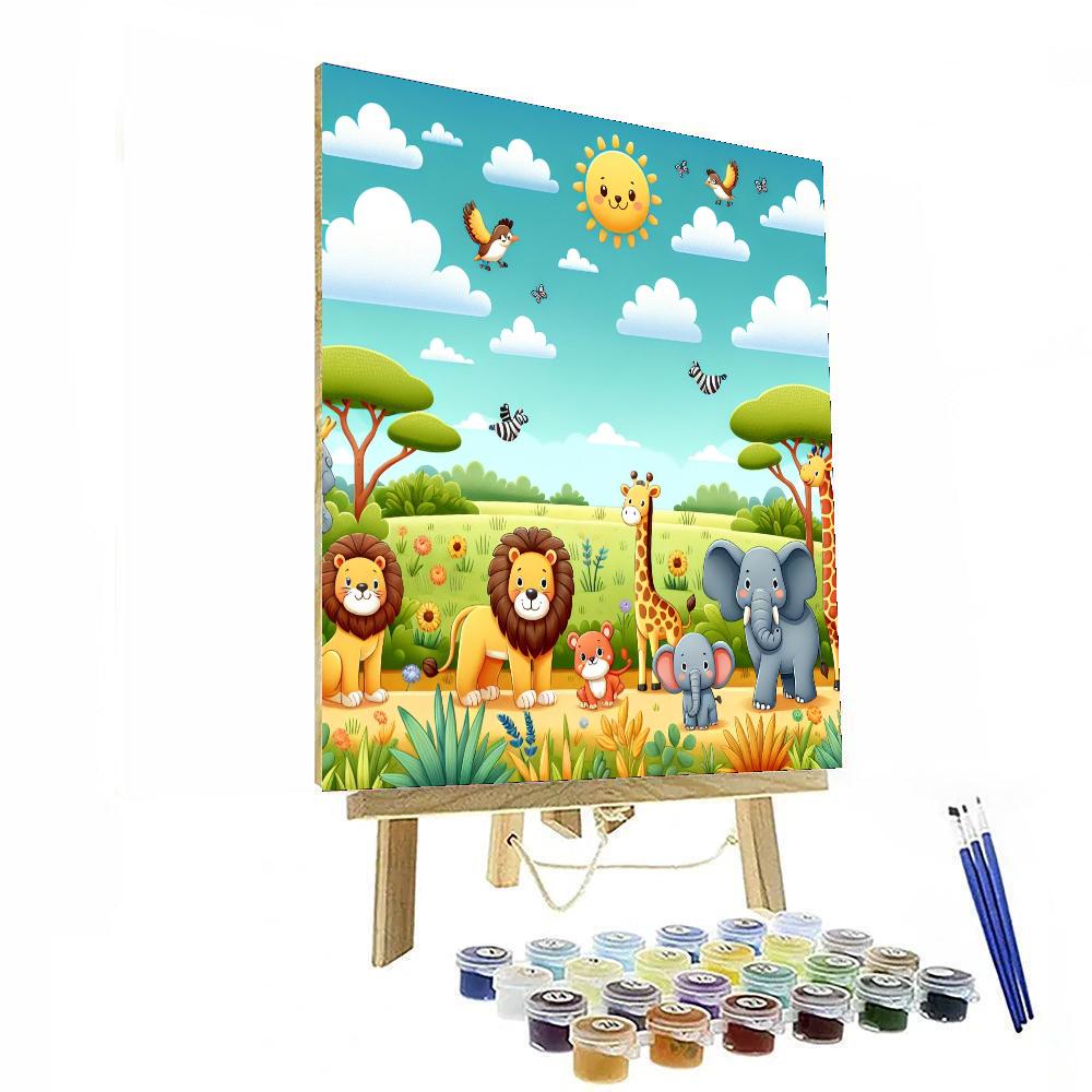 Summer Safari Numbered Painting Kits