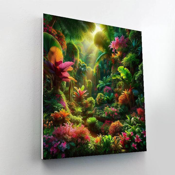 Verdant Oasis Painting Number Kit