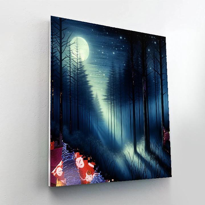 Starry Forest Illusions Paint By Numbers