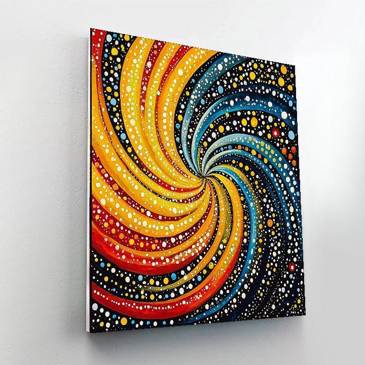 Yayoi Kusama Inspired Cosmic Vibrance  DIY Paint By Numbers