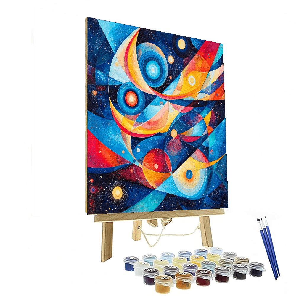 Wassily Kandinsky Inspired Abstract Geometric Universe  Paint By Numbers