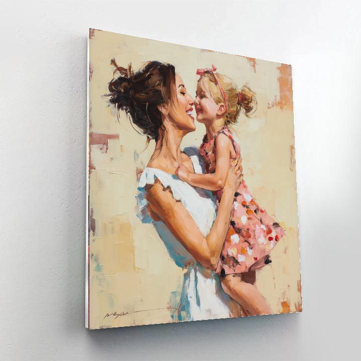 A Mother’s Heartfelt Hug Paint By Number