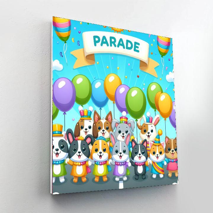 Cuddly Pets Parade Numbered Painting Kits