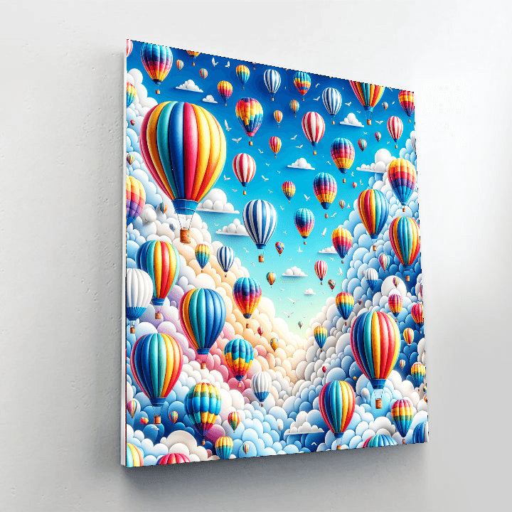 Adventures In The Sky DIY Paint By Numbers