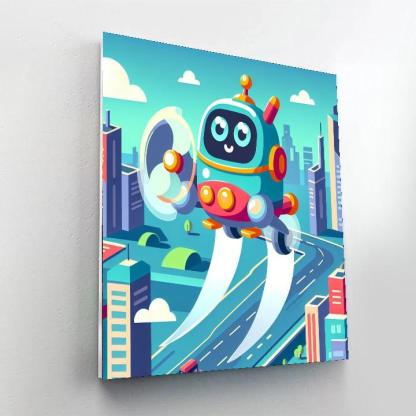 Robot Adventures Numbered Painting Kits