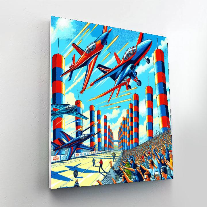 Kuwait Red Bull Air Race - Kuwait Paint By Numbers Art