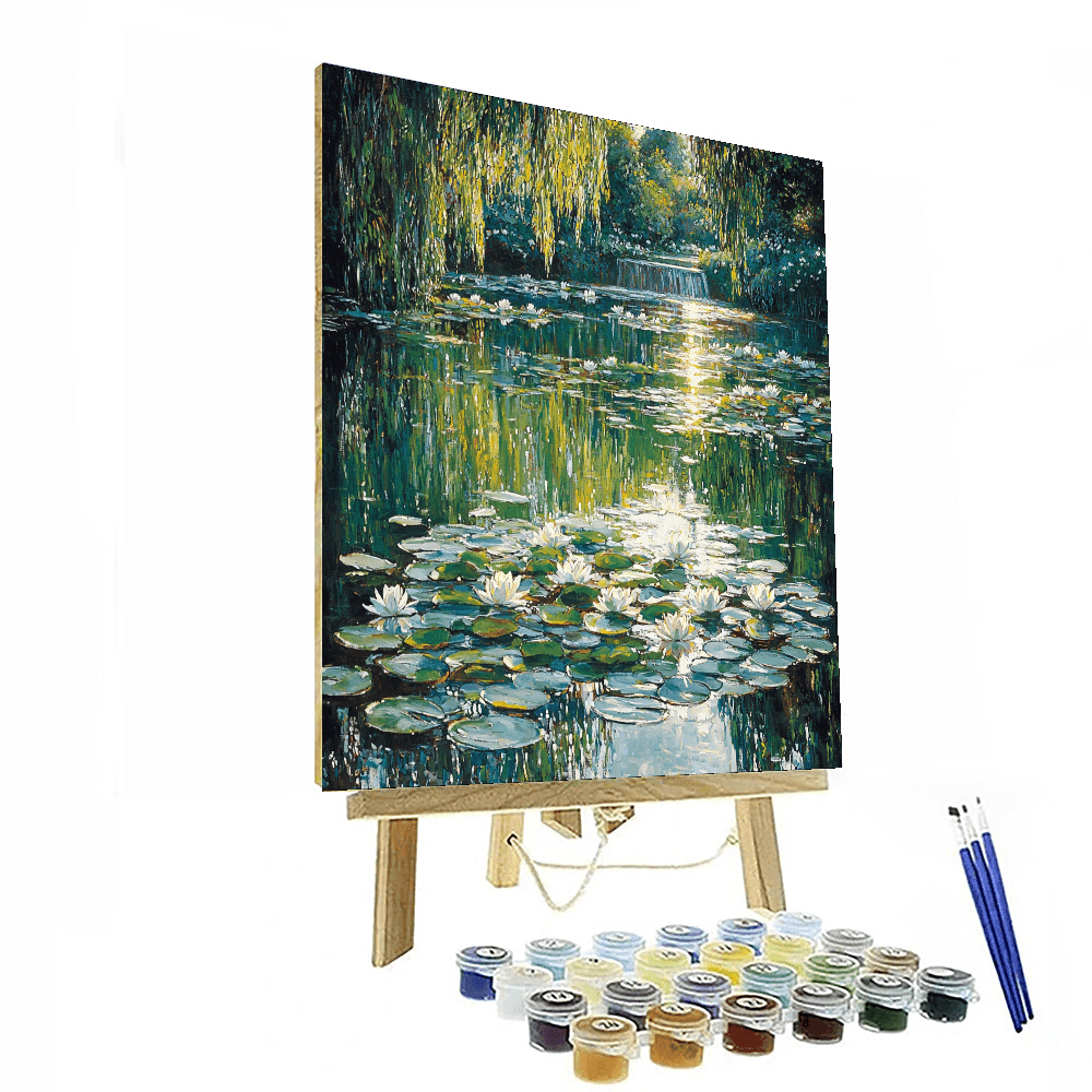 Claude Monet Inspired Monet's Dreamy Pondscape  Paint By Number