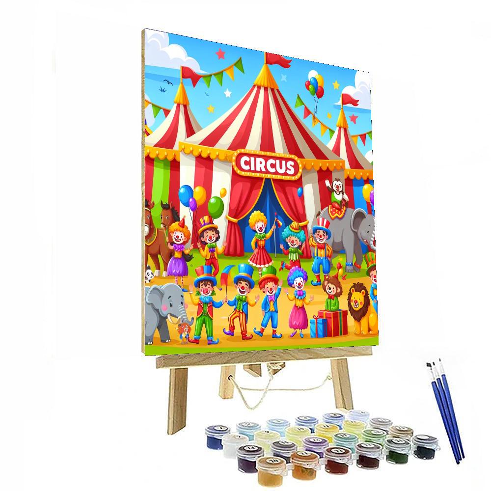 Exciting Circus DIY Paint By Numbers