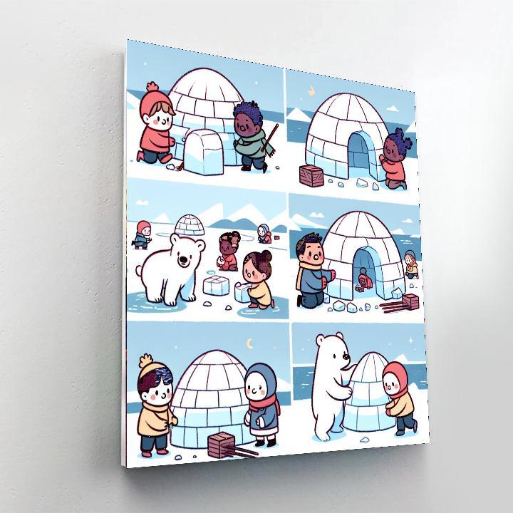 Arctic Snow Festival Painting By Numbers Kit