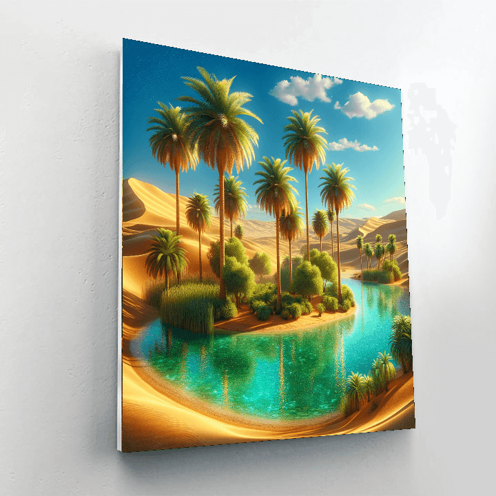 Glistening Desert Oasis Paint By Number