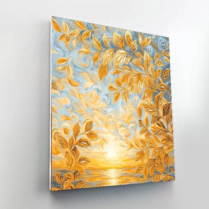 Gustav Klimt Inspired The Golden Hour  Number Painting