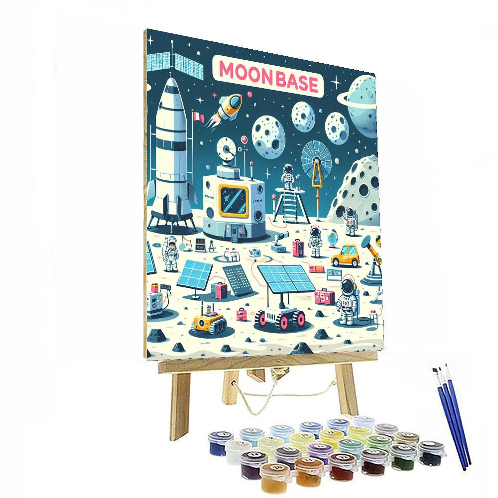 Moonbase Exploration Numbered Painting Kits