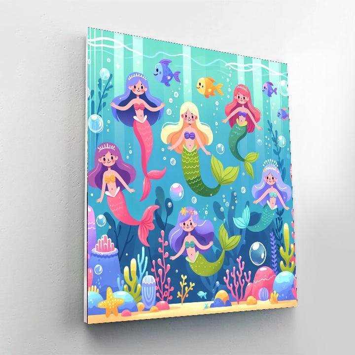 Dreamy Mermaid Kingdom Painting By Numbers Kit