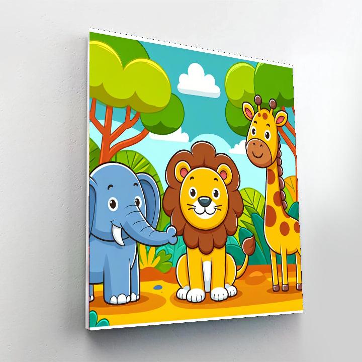 Safari Jungle Jamboree Paint By Numbers