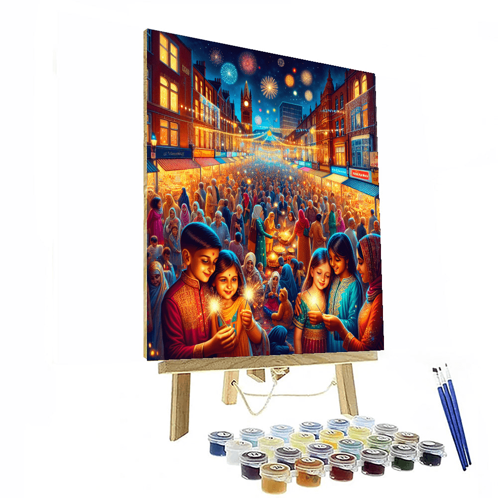 Diwali Festival - Leicester Number Painting