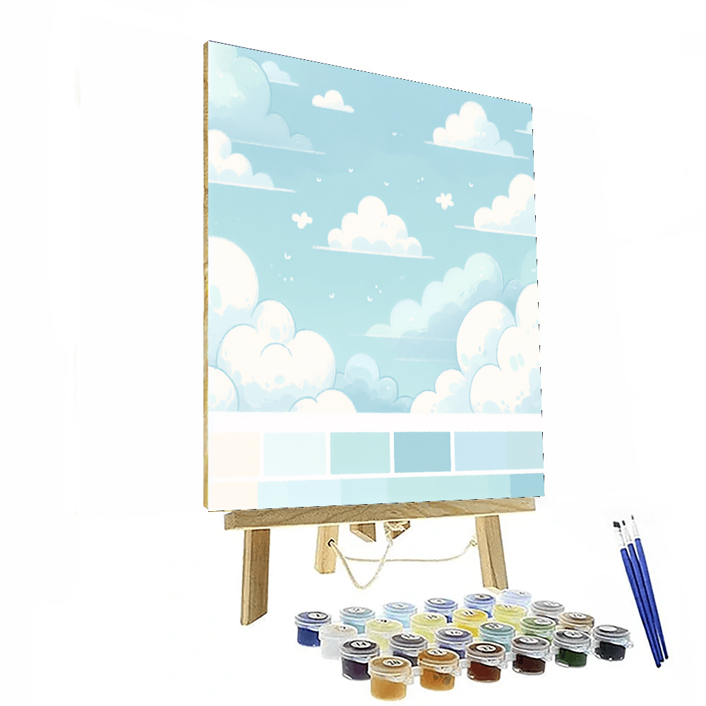 Dreamy Cloud Paradise Paint By Numbers Art