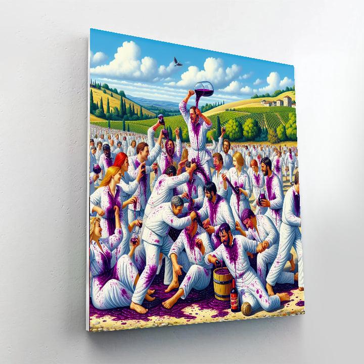 Battle Of The Wine - Spain Paint By Numbers Kits