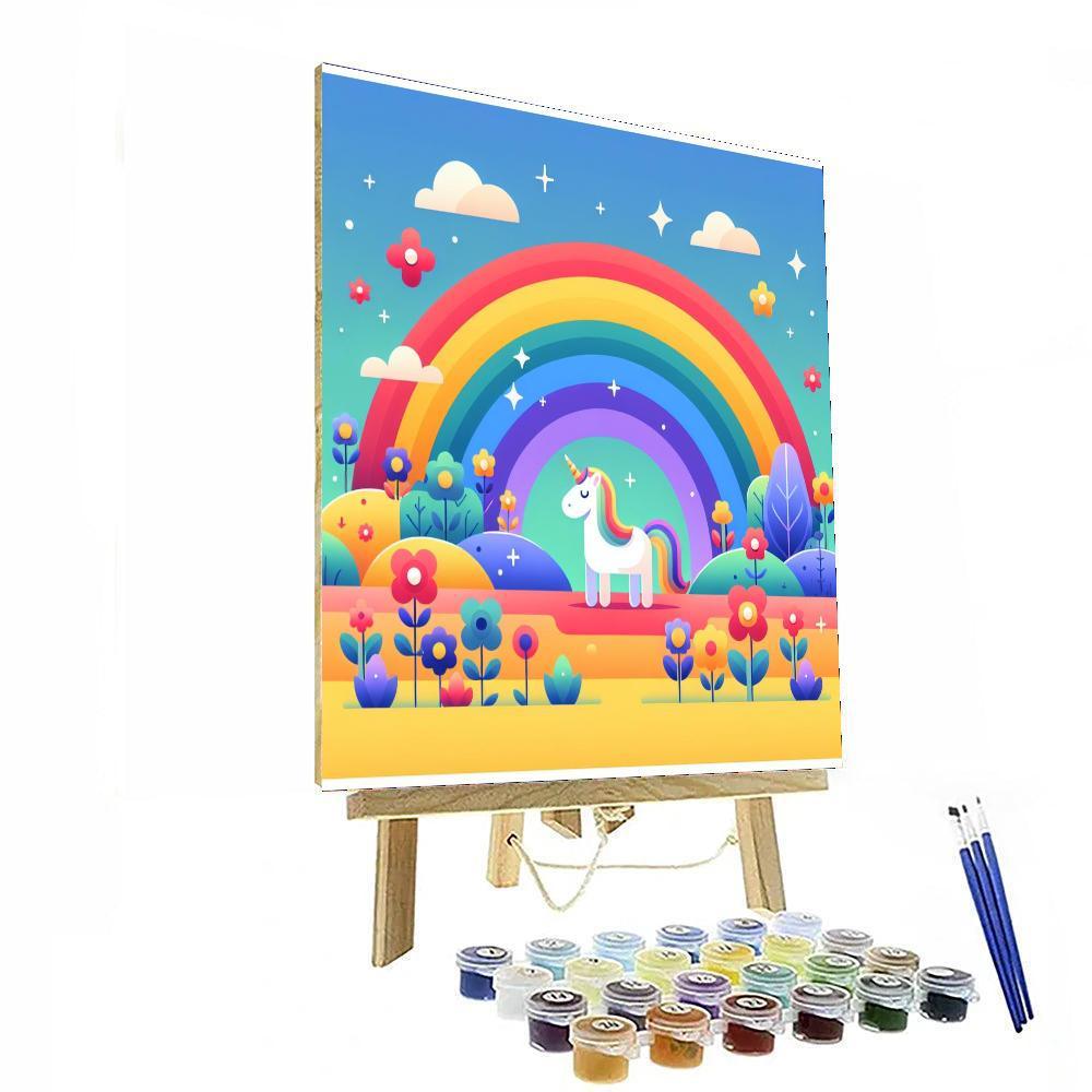 Rainbow Magic Adventure Paint By Numbers Art