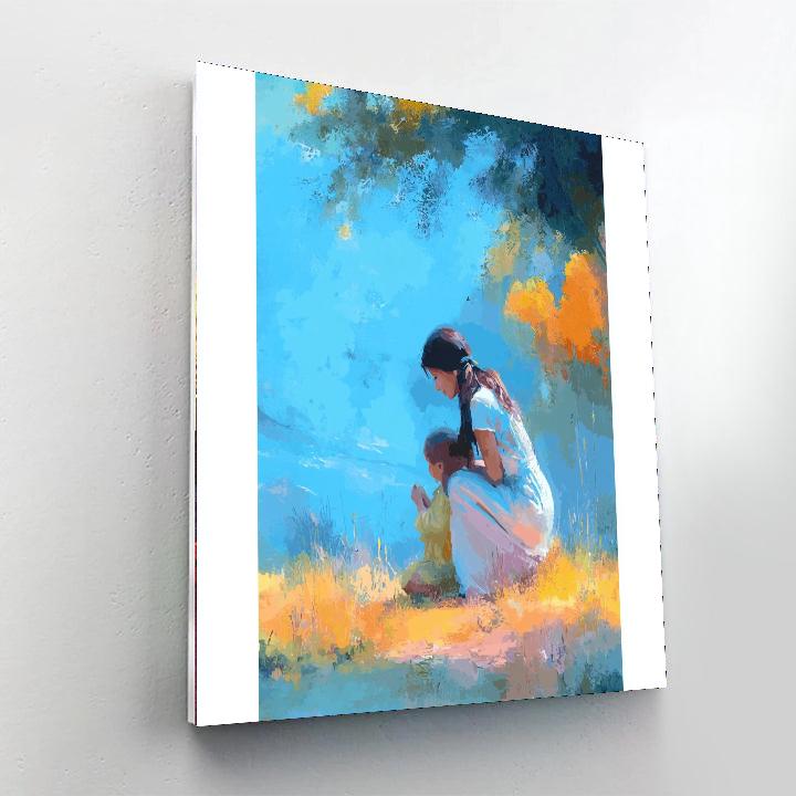 Mother's Caring Heart Numbered Painting Kits