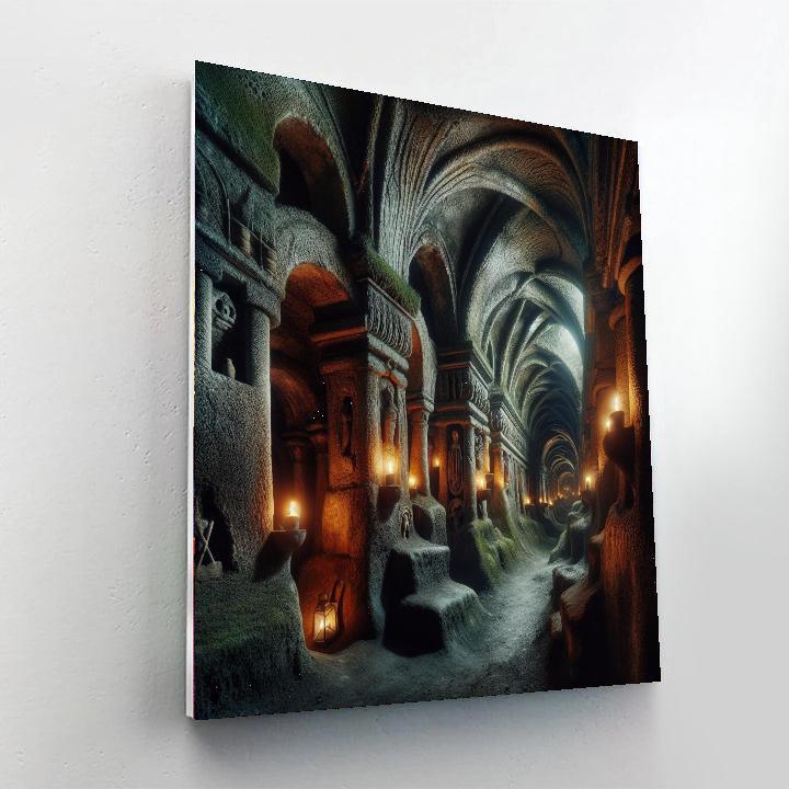 Gothic Catacombs Mystery Painting By Numbers Kit
